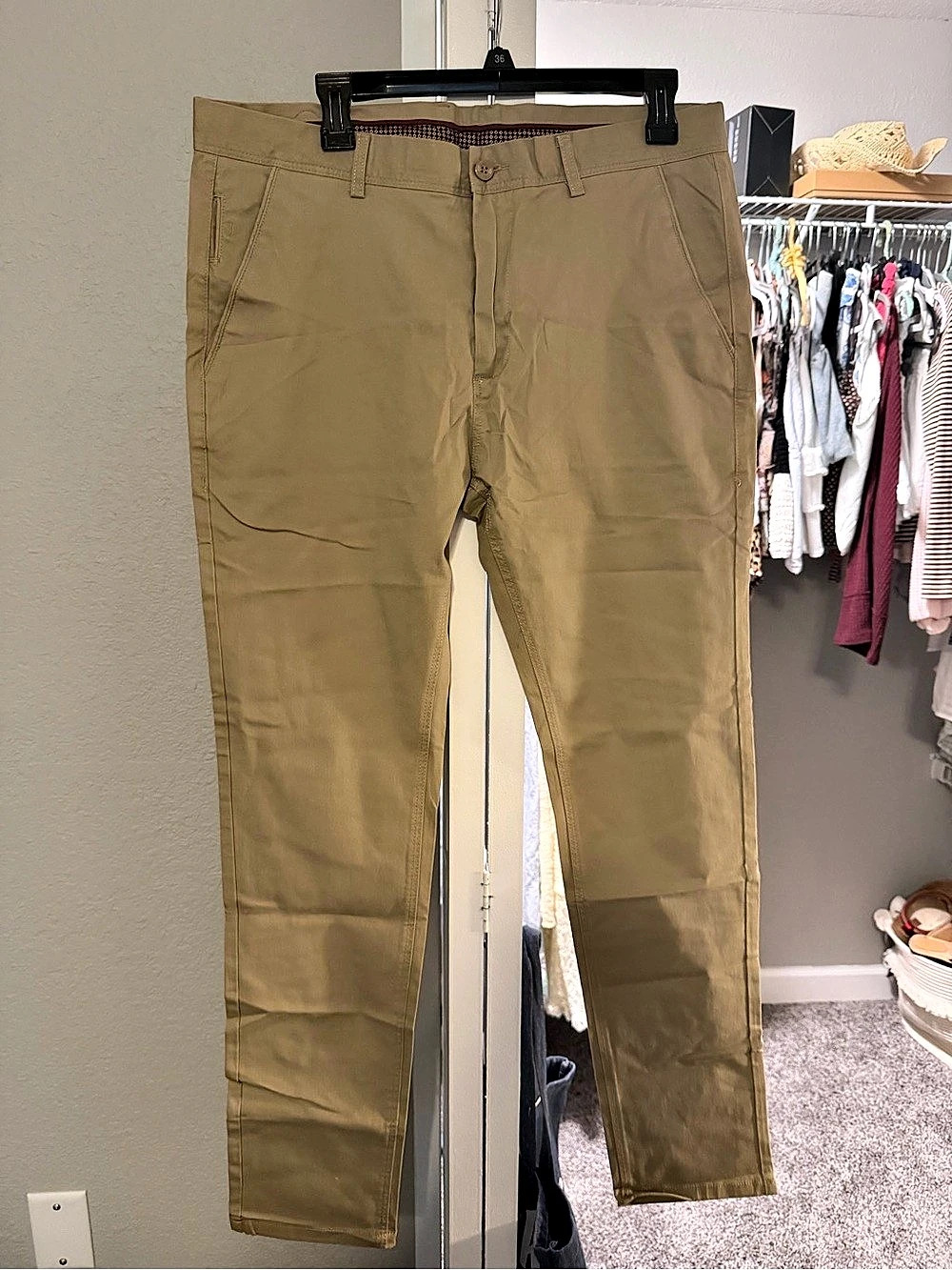 Straight Leg Khaki Pants